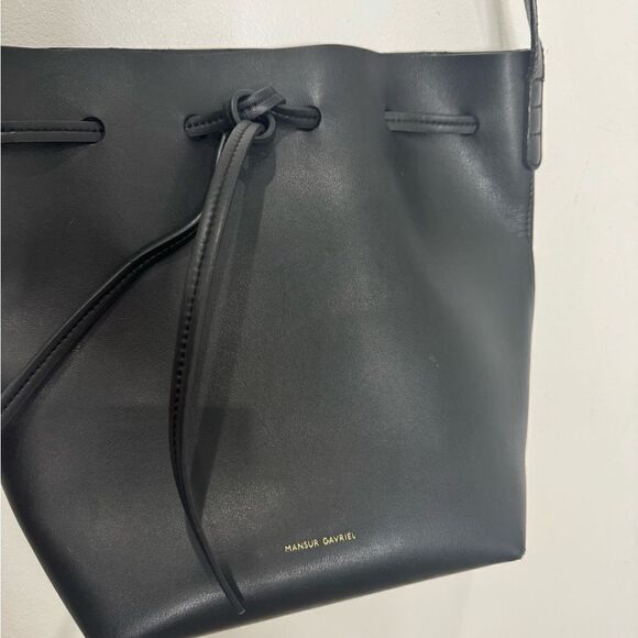 Mansur Gavriel Black Flamma mini bucket Bag - Picture 12 of 15